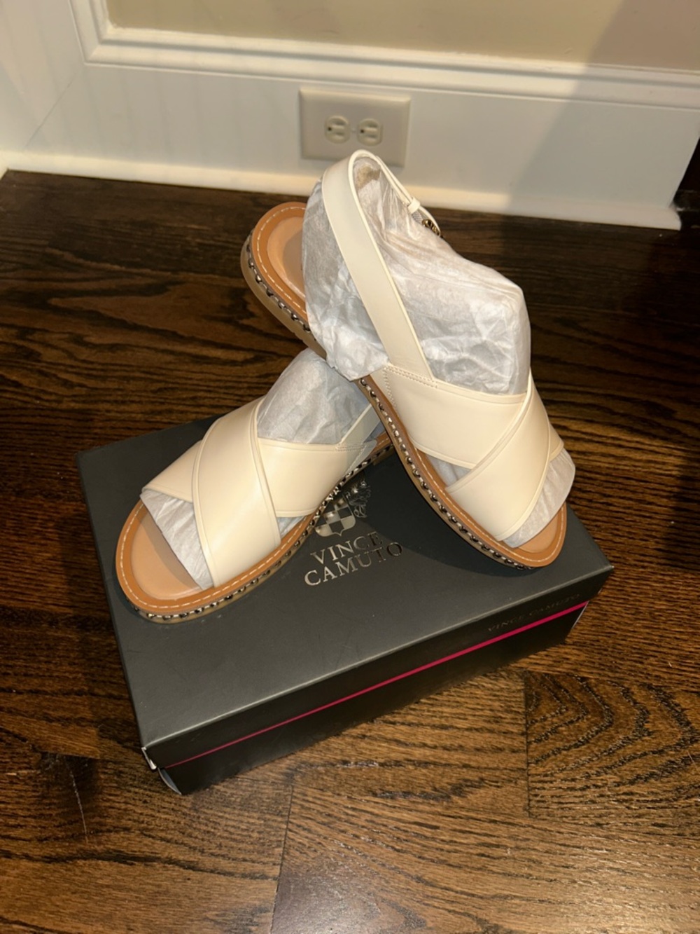 Vince Camuto Warm Vanilla Slingback Sandals